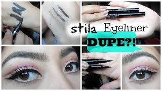 Stila Stay All Day Liquid Eye Liner DUPE  Wet n Wild ProLine Felt Tip Eyeliner [upl. by Sitnik]