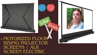 Motorized Floor Rising Projector Screens  Alr screen electric 👆👍home theatre projection screen🇮🇳🌹 [upl. by Ayisan]