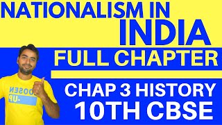 NATIONALISM IN INDIA FULL CHAPTER  CLASS 10 CBSE HISTORY [upl. by Ralf]