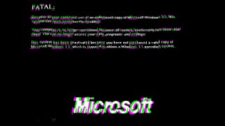 Windows 31 Anti Piracy Screen with VHS effect [upl. by Nahttam]