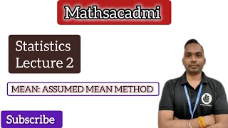 Cbse 10th maths Statistics lecture 2  assumed mean method [upl. by Neeluqcaj]