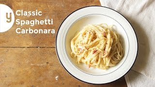 How to Make Classic Carbonara  Yummy Ph [upl. by Inaluahek]