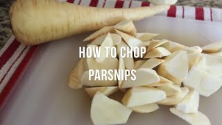 How to chop parsnips  by cooksmarts [upl. by Ellenrad]