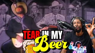 Hank Williams Jr amp Sr  Tear In My Beer  REACTION FAN Dedication [upl. by Nesiaj332]