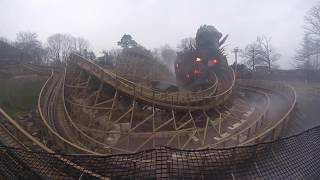 Wicker Man  Off Ride Alton Towers [upl. by Rollet]