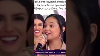 Maria Marçal cantora gospel se negou a cantar música secular durante sua apresentação nu Teleton [upl. by Romeyn258]