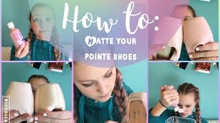 How to PancakeMatte your Pointe Shoes [upl. by Ekenna223]