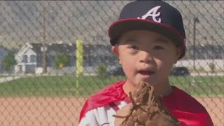 Boy hoping to pitch for all 30 MLB teams [upl. by Aldwon]