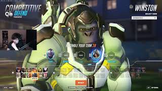 25K DMG SUPER WINSTON GAMEPLAY OVERWATCH 2 SEASON 12 TOP 500 [upl. by Adia494]