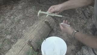 using borate rods for wood preservation [upl. by Holle]