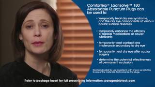 Inserting Comfortear® Lacrisolve® 180 Absorbable Punctum Plugs [upl. by Nagel]