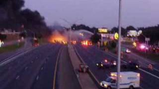 July 15 2009 Hazel Park 9 Mile Bridge Collapse [upl. by Yauqaj524]