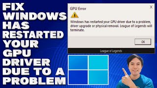 How To Fix Windows Has Restarted Your GPU Driver Due to a Problem Solution [upl. by Plossl]