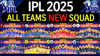 IPL 2025  All Team Squad  IPL Teams 2025 Players List  RCBCSKMIKKRSRHGTDCPBKSRRLSG [upl. by Iy536]