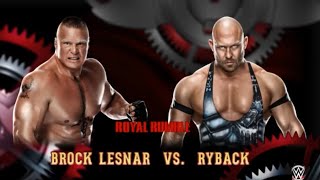 Brock Lesnar vs Ryback WWE2k15 [upl. by Drucilla563]