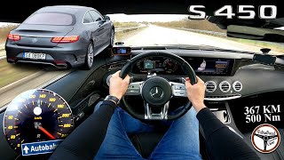 2019 Mercedes S450 Coupé 4matic 367 KM  Vmax 100200 200250 kmh PEŁEN TEST [upl. by Isleana]