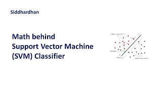 732 Math behind Support Vector Machine Classifier [upl. by Alroi]