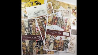 Autumn Love Story  decoupage and scrapbooking collection [upl. by Hutchins]