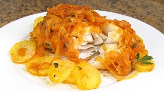 Bacalao a la Portuguesa  Receta Fácil [upl. by Radloff]