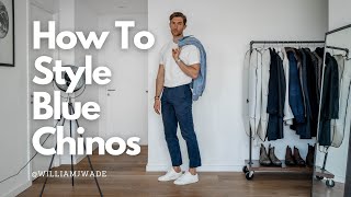 7 Ways To Wear Navy Chinos  In 2 Minutes [upl. by Marih]