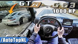 1000HP Mercedes G63 AMG vs AMG GTR  AUTOBAHN POV by AutoTopNL [upl. by Carly261]