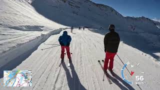 Zermatt 4K POV ski run Blauherd  Riffelberg [upl. by Ycnuahc629]