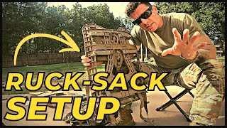 How to Assemble Your Army Rucksack MOLLE 2 [upl. by Elbon]