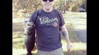 6 12 lb golf course pond bass in sandestin fl baytowne [upl. by Neened520]