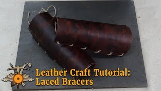 Crafting Explorers Laced Leather Bracers [upl. by Utas209]