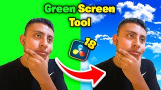 How To Use Green Screen Removal Tool in Davinci Resolve 18 [upl. by Nagud229]