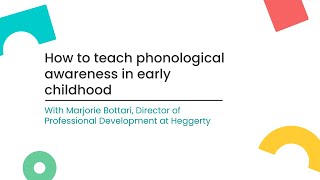 How to teach phonological awareness in early childhood [upl. by Elvia]