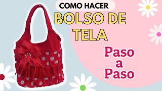 ❤️ COMO HACER UN BOLSO DE TELA FACIL Y HERMOSO  CROSSBODY 🌺🌹  bnieves [upl. by Ive]