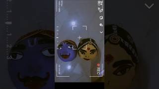 Radha Krishna paper mache mask 🎭🎭❤️🧿🌼❣️❣️🌹 [upl. by Gefen]