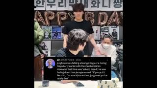 jeongwoo always protect his brother treasure shortvideo jeongwoo junghwan birthday live [upl. by Keener596]