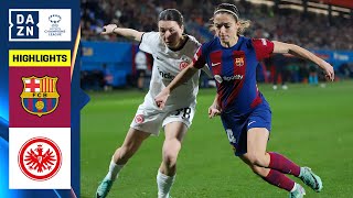 HIGHLIGHTS  FC Barcelona vs Eintracht Frankfurt  UEFA Womens Champions League 202324 Español [upl. by Eimat60]