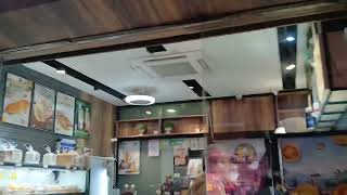 Panasonic air conditioner amp Unknown ceiling fan light by shop [upl. by Ddene]