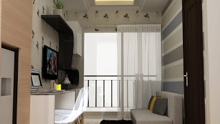 DESAIN INTERIOR APARTEMEN SAVERIA BSD CITY [upl. by Staten]