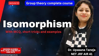 Isomorphism in group theory Examples of isomorphism Short tricks on isomorphismMCQ on isomorphism [upl. by Templa]