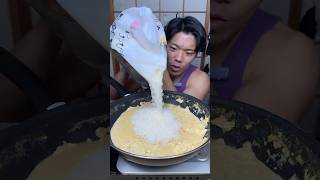 With the leftover soup purplegorilla mukbang [upl. by Ydnahs931]