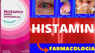 HISTAMIN  PARA QUE SERVE COMO FUNCIONA COMO TOMAR EFEITOS COLATERAIS  FARMACOLOGIA [upl. by Anselmo]