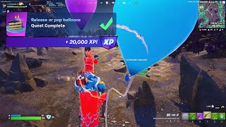 How to EASILY Release or pop balloons Fortnite [upl. by Ennaegroeg]