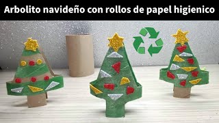 árbol de navidad con material reciclado adornos navideños fáciles de hacer manualidades para niños [upl. by Akram186]