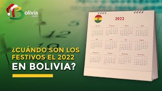 Días Festivos en Bolivia 2022 [upl. by Aibsel]