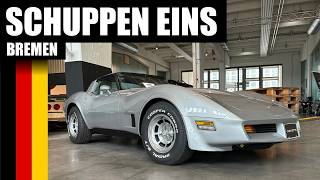 🇩🇪 Visiting a very unusual car museum  Schuppen Eins in Bremen Germany [upl. by Chancellor]