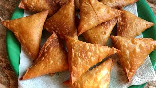 Vegetable samosa recipe  how To fold samosa [upl. by Llerdnod446]