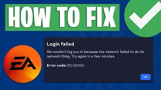 How To Fix EA App Error Code EC10005 2024 [upl. by Alesandrini143]