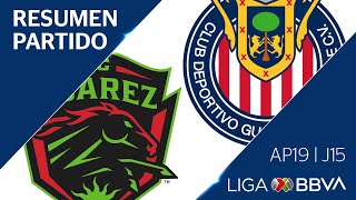 Resumen y Goles  Juárez vs Guadalajara  Jornada 15  Apertura 2019  Liga BBVA MX [upl. by Averi]