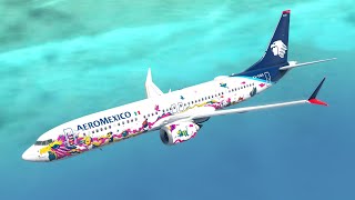 New AeroMexico Kukulcán Livery XAGQS  Boeing 737 MAX 9  XPLANE 1112 Cinematic Video [upl. by Brig]