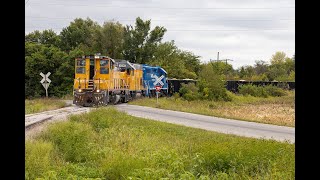 Class 1 and Shortline Railroads Working Together in Rural Illinois [upl. by Uzial964]