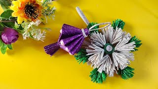 Christmas decoration craft  glitter form sheet craft ideas  Christmas ornament craft ideas [upl. by Normak]